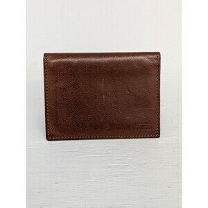 RARE! Vintage Coach Brown Leather Bifold Wallet Card Holder ID Compact Wallet